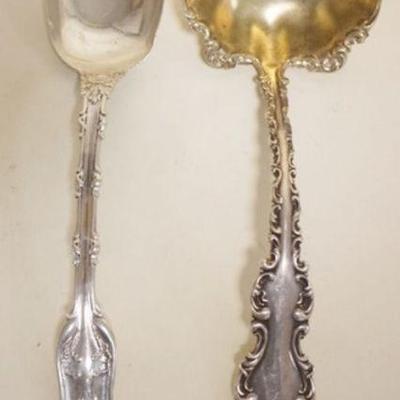 1099	STERLING SILVER SPOON AND LADLE, 3.9 OZT
