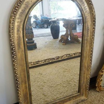 1182	DOME TOP WALL HANGING MIRROR, APPROXIMATELY 28 IN X 46 IN H
