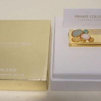 1192	ESTEE LAUDER PRIVATE COLLECTION TUBEROSE GARDENIA SOLID PERFUME/COMPACT UNUSED
