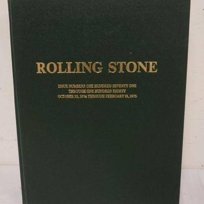 1232	BOUND ROLLING STONE MAGAZINES 171-180, OCT 10 1974 - FEB 13 1975, GREAT CONDITION, EXCELLENT REFERENCE
