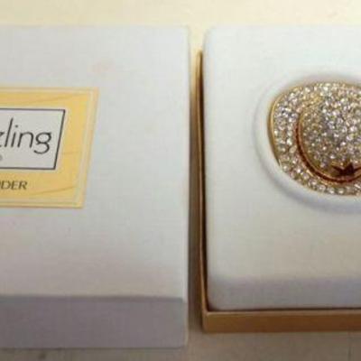 1206	ESTEE LAUDER DAZZLING GOLD COWBOY HAT SOLID PERFUME 
