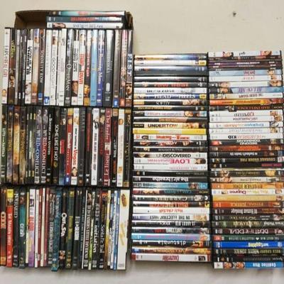 1259	GROUP OF 150 ASSORTED DVD MOVIES
