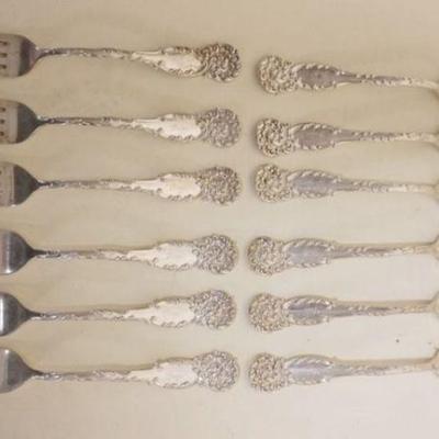 1095	STERLING SILVER FORKS, 12 - 19.8 OZT
