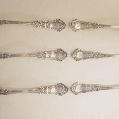 1100	STERLING SILVER SPOONS, 6 - 9.8 OZT
