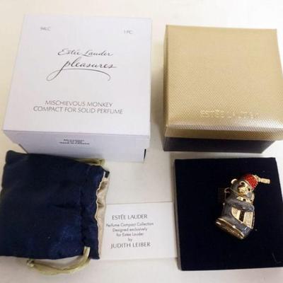 1211	ESTEE LAUDER JUDITH LEIBER PLEASURES *MISCHIEVOUS MONKEY* COMPACT SOLID PERFUME
