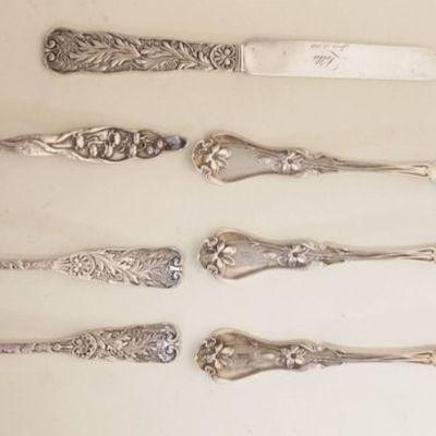 1098	STERLING SILVER ASSORTED FORKS, SPOONS & KNIFE, 9.3 OZT
