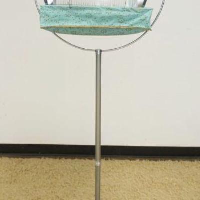 1141	VINTAGE BIRD CAGE WITH FLOOR STAND, APPROXIMATELY 66 IN H
