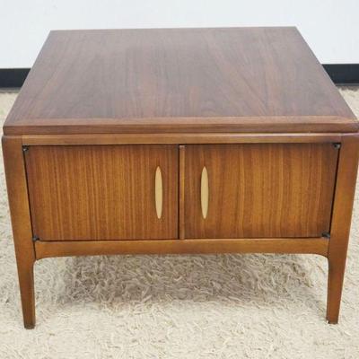 1132	MID CENTURY MODERN LANE RHYTHM LAMP TABLE HAVING 2 DOORS, STYLE NO. 997 92, APPROXIMATELY 29 IN X 29 IN X 20 IN H
