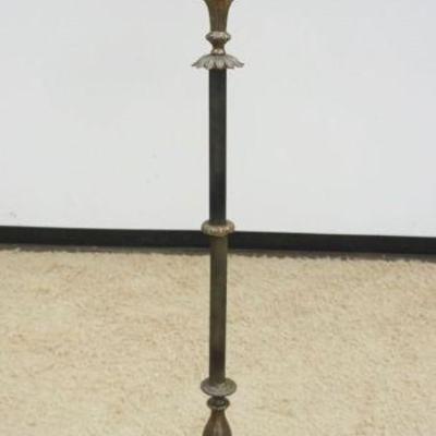 1161	TORCHEIRE FLOOR LAMP WITH EMBOSSED LIONS HEADS AND PAW FEET ON BASE, APPROXIMATELY 67 IN H
