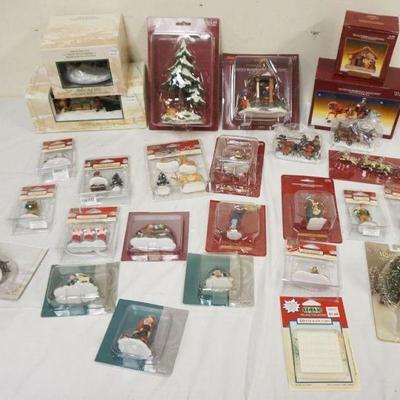 1264	27 CHRISTMAS FIGURES & ACCESSORIES INCLUDING SANTAS WORKSHOP & LEMAX
