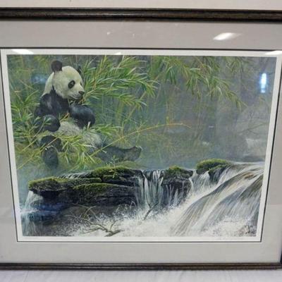 1078	ROBERT BATEMAN SIGNED AND NUMBERED PRINT OF PANDA, APPROXIMATELY 30 IN X 38 IN
