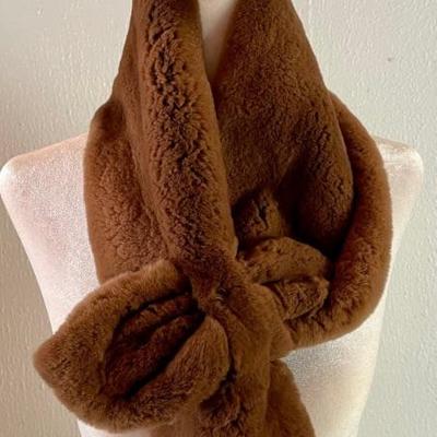 Akris Silk And Punto Faux Fur Scarf