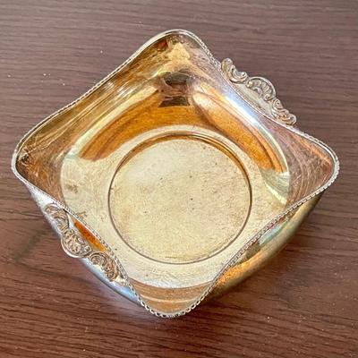 Antique Sterling Silver Handled Bowl - Total Weight 108 Grams 