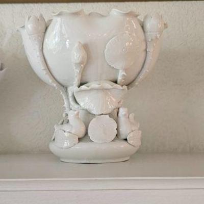 Antique  Chinese Dehua Blance Porcelain Lotus Fruit Bowl Also have a bowl too! 