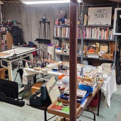 Basement- Artist Paints and Supplies