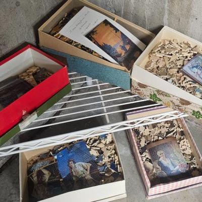 Vintage wood puzzles