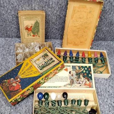 Antique bulbs and propp christmas lights