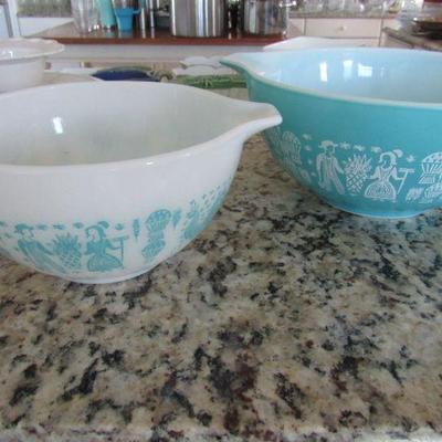 Pyrex butterprint 441 & 442 Cinderella bowls