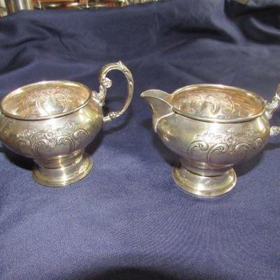 Sterling cream and sugar - sterling items will not be discounted