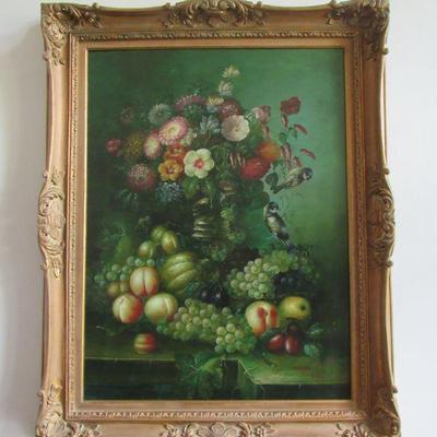 Large framed paintings