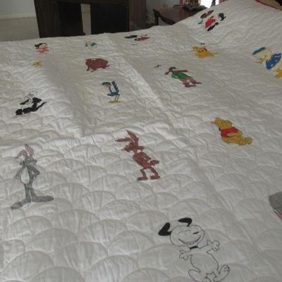 Machine quilted quilt