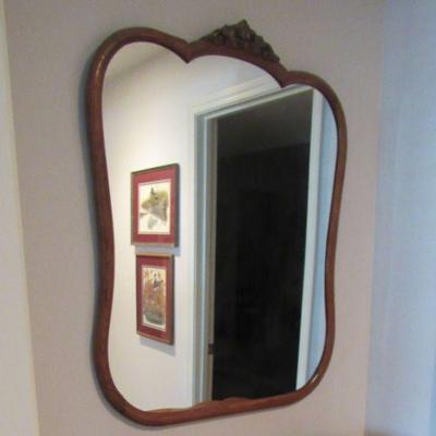 Old oak frome mirror