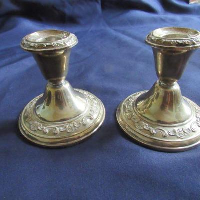 Sterling candlestick holders- Sterling items will not be discounted