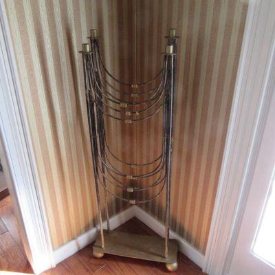 Regency 4 headed floor candelabra