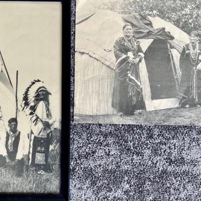 (2) Native American Prints American Heritage - (1) Framed