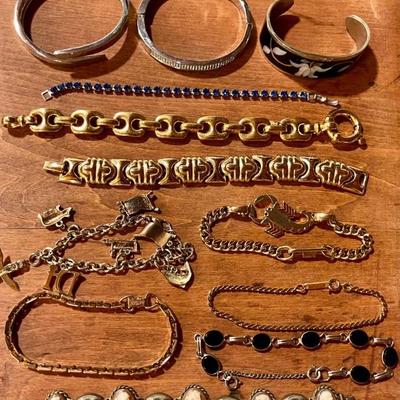 Assorted Bracelets - Vintage Cameo - Artisan - Amway - Alpaca Mexico - Scorpio And More 