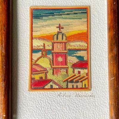 Arturo Hernandez Hand Made Puerto Valarta Mexico 1986  Straw Folk Art