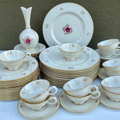 Partial Set Of (12) Lenox Rhodora Ivory Dinnerware