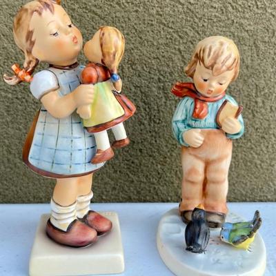 (2) Vintage Hummel Figurines - Kiss Me And Bird Watcher