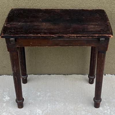 Antique Hand Made Wooden Stool 