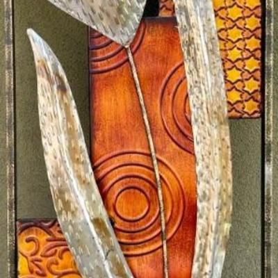 Elements Metal Floral Wall Art