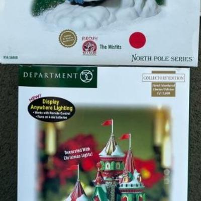Department 56 North Pole Series - Poinsette Palace And Rudolph The Misfits