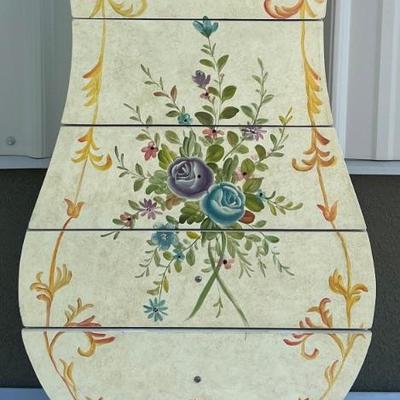 30.75" Hand Painted Floral Jewelry Box/ Organizer 