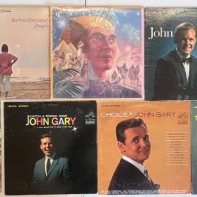 (9) Vintage Vinyl Albums - John Gary, Barbara Streisand, Dreamer, And More