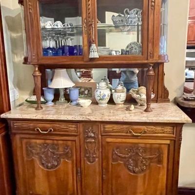 Gorgeous antique piece with marble top