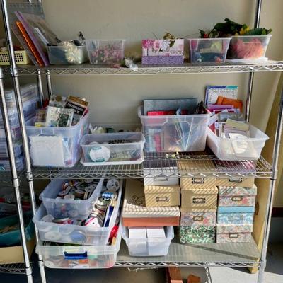 boxes, ribbon, tissue paper and cards