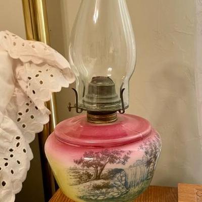 vintage oil lamp