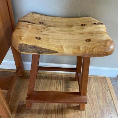 Burl wood chairs 