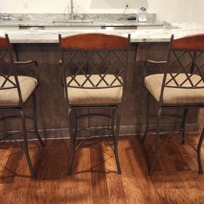Three Matching Barstools 