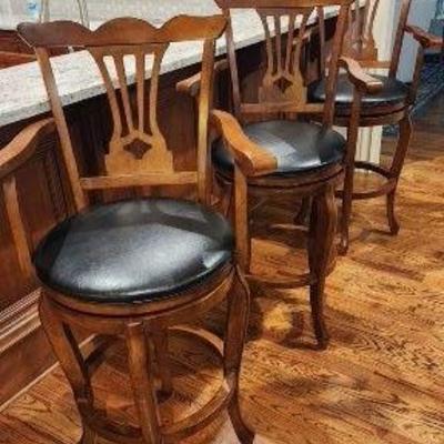 Three Matching Barstools 