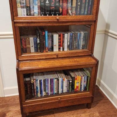 Barrister Wood Cabinet (Good Condition) - 34" Width X 17" Depth X 59" Height