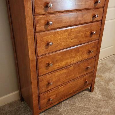 6 Drawer Tall Chest - 40" Width X 18 1/2" Depth X 54" Height