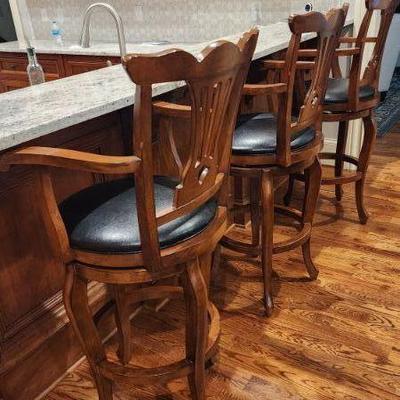 Three Matching Barstools 