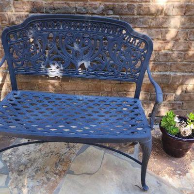 Metal Patio Furniture - 41" Width (Length) X 38" Height X 23" Depth