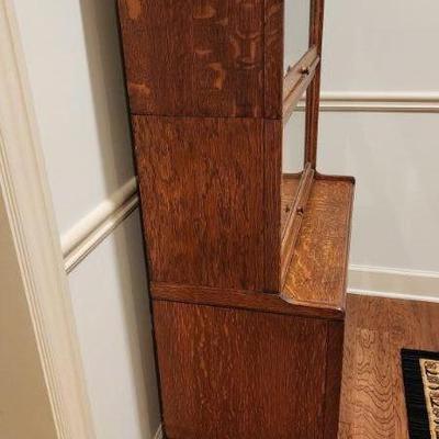 Barrister Wood Cabinet (Good Condition) - 34" Width X 17" Depth X 59" Height