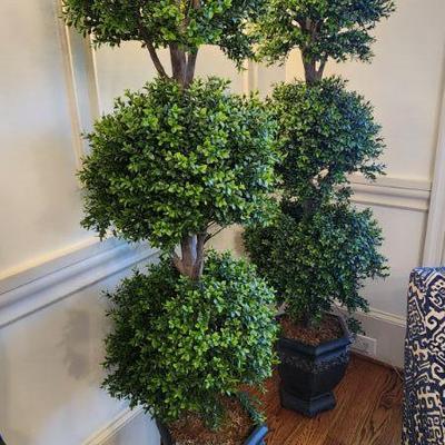 2 Artificial Topiaries/ Topiary - 69" Height each